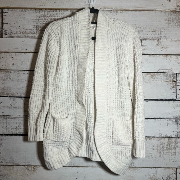 No Boundaries Women's White Open Cardigan Size XS - Picture 1 of 5